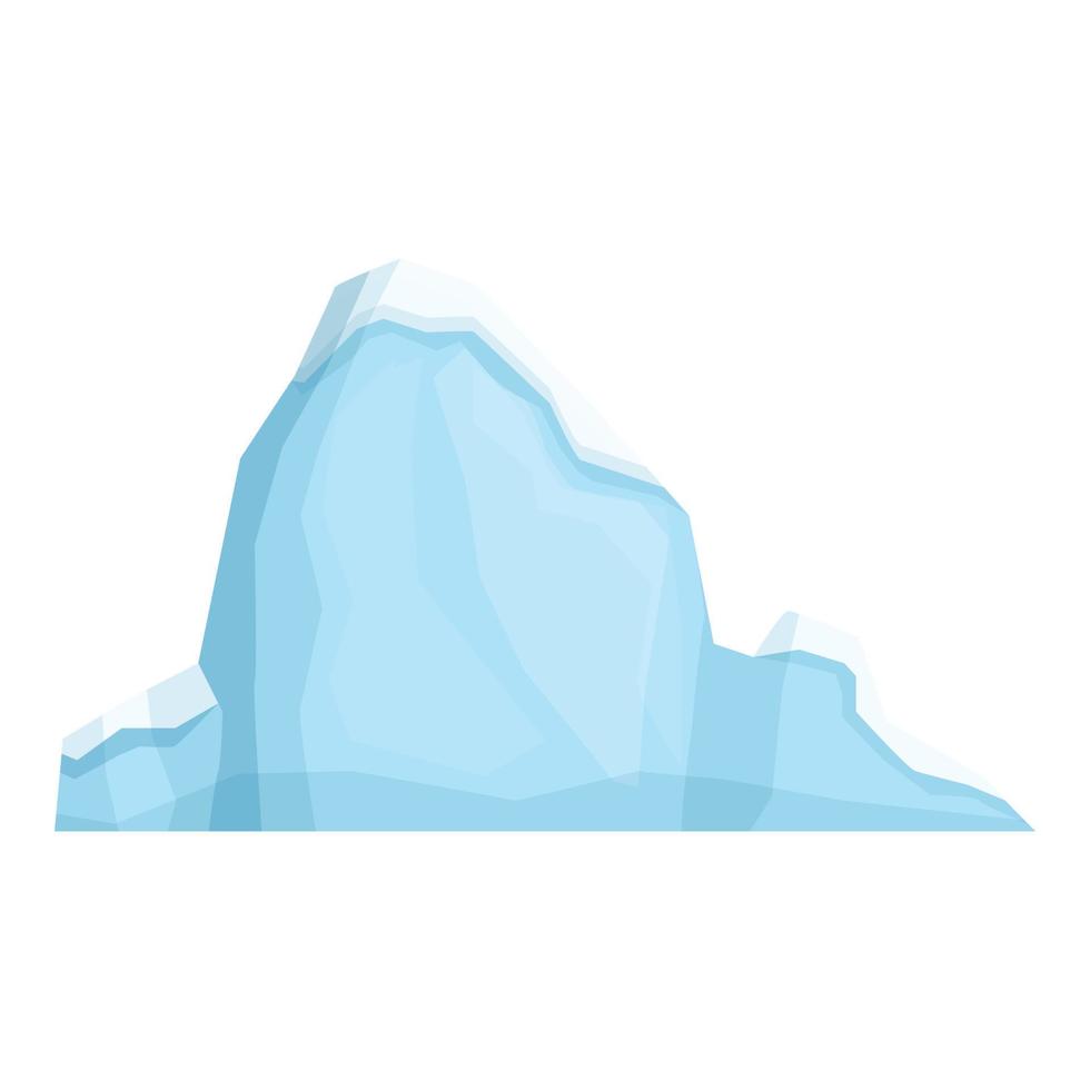 vector de dibujos animados de icono de iceberg. hielo Artico