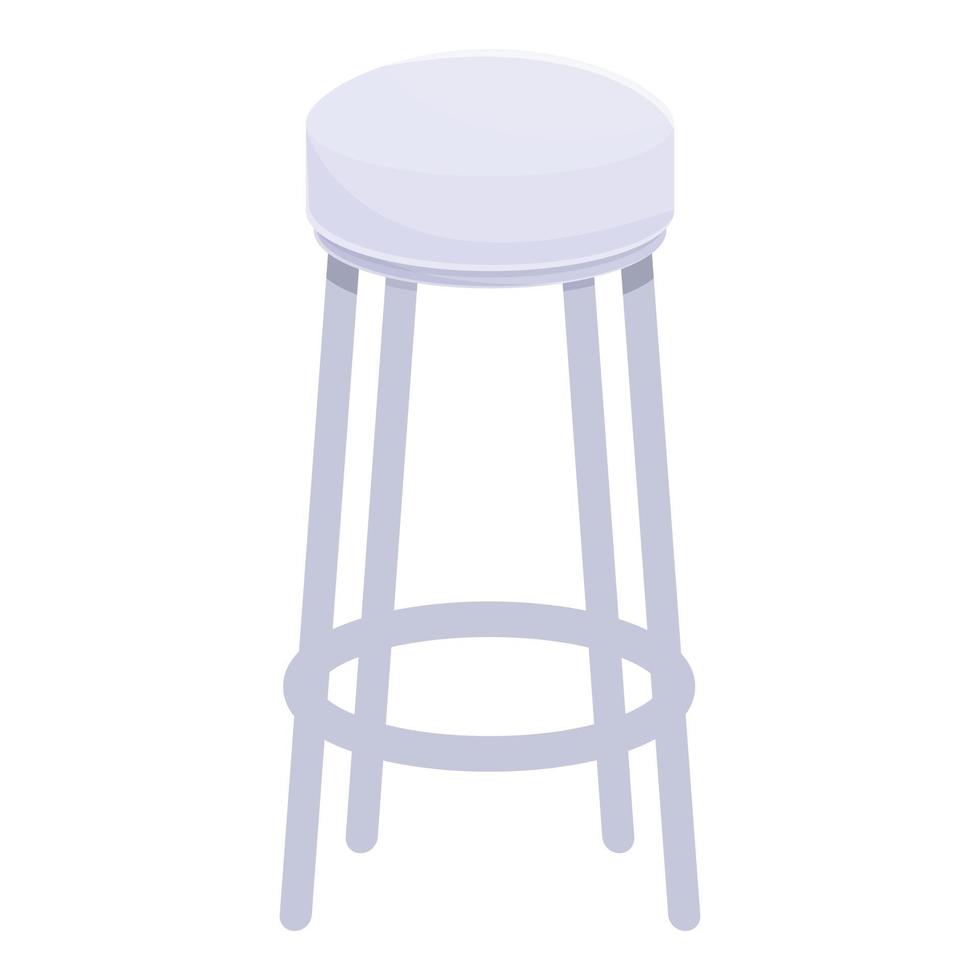 Leather bar stool icon cartoon vector. Tall chair vector