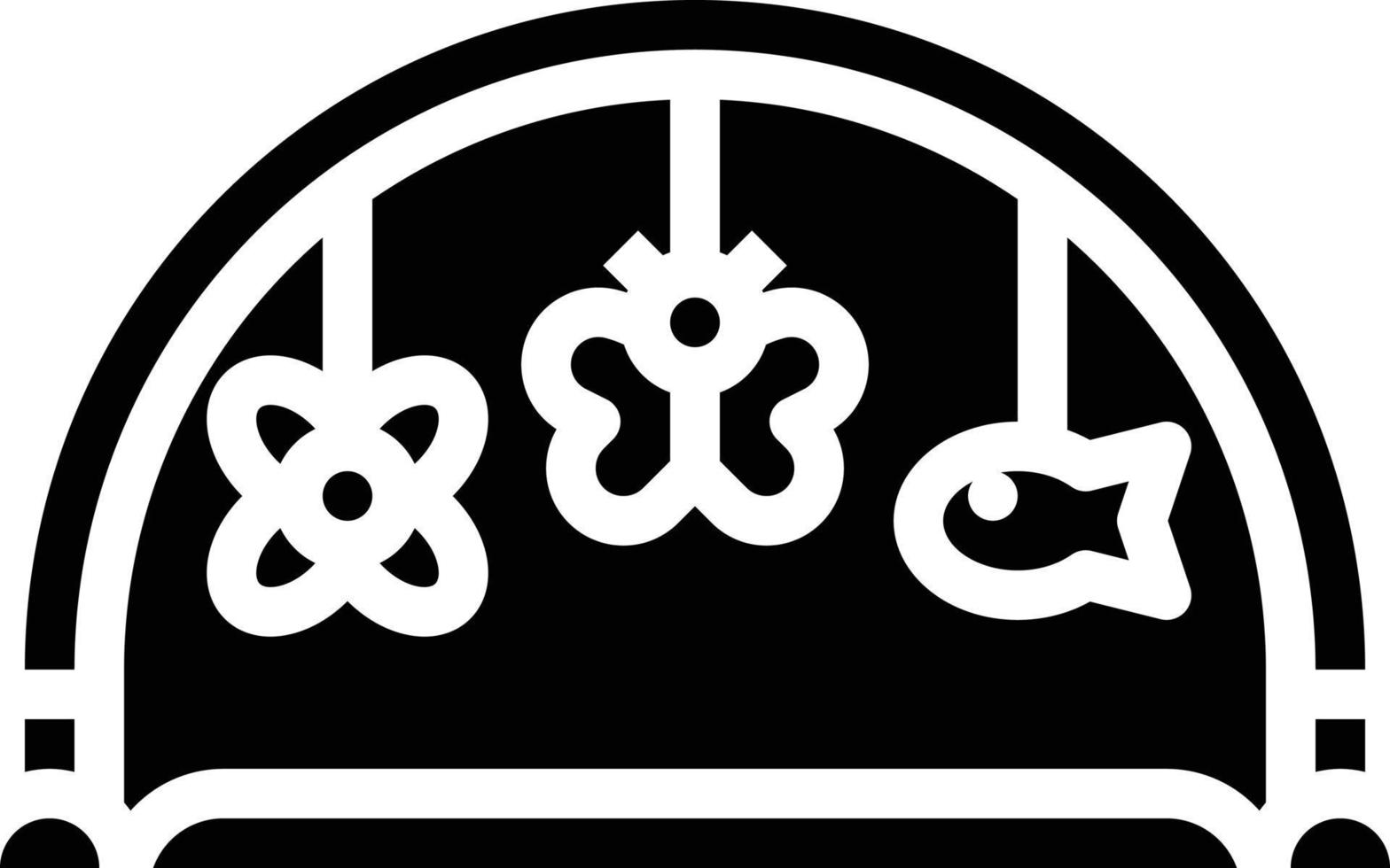 mat gym play baby accessories - solid icon vector