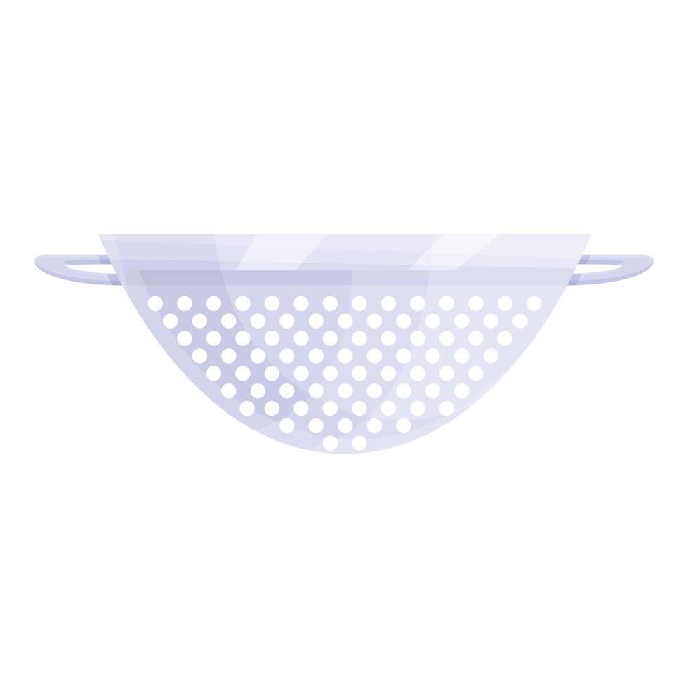 Noodle colander icon cartoon vector. Strainer sieve vector