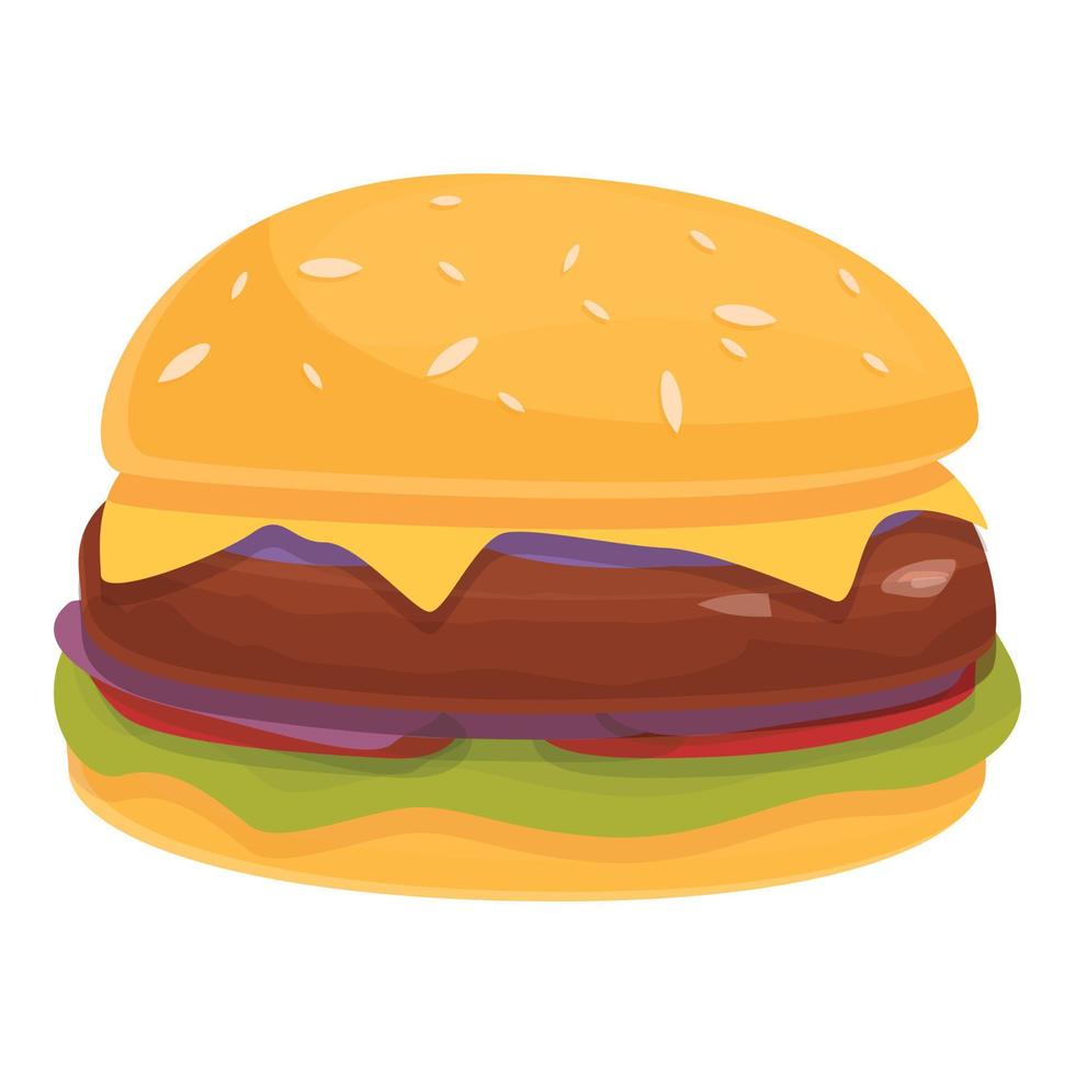 vector de dibujos animados de icono de hamburguesa australiana. cena de comida