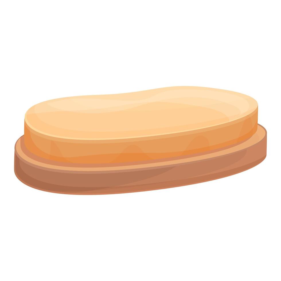 Bread foie gras icon cartoon vector. Food french vector