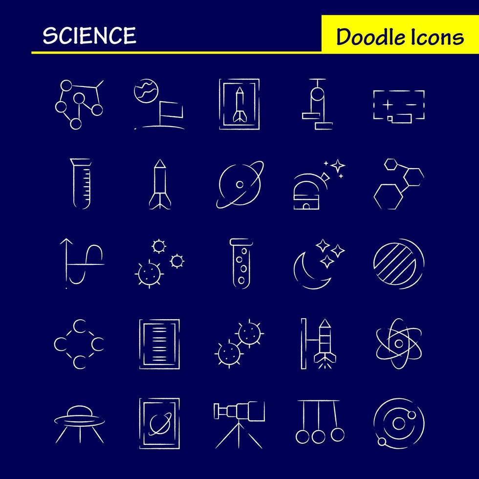 Science Hand Drawn Icon Pack For Designers And Developers Icons Of Launch Rocket Space Startup Astronomy Solar System Science Vector