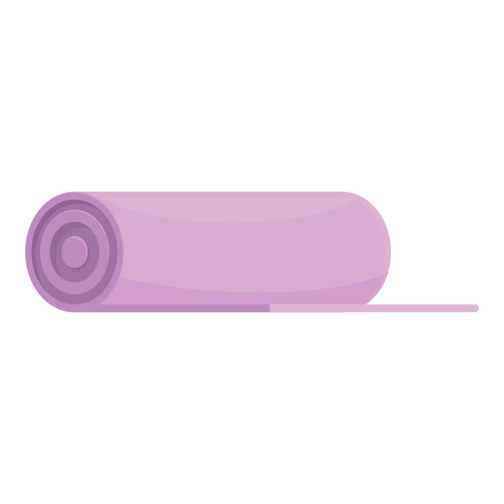 Yoga mat icon cartoon vector. Cardio fit vector
