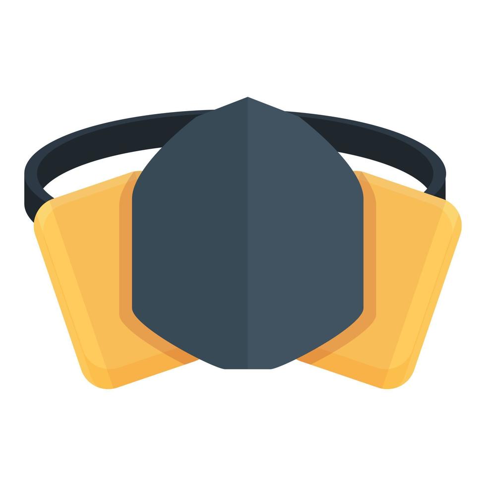 Miner gas mask icon cartoon vector. Gold mine vector