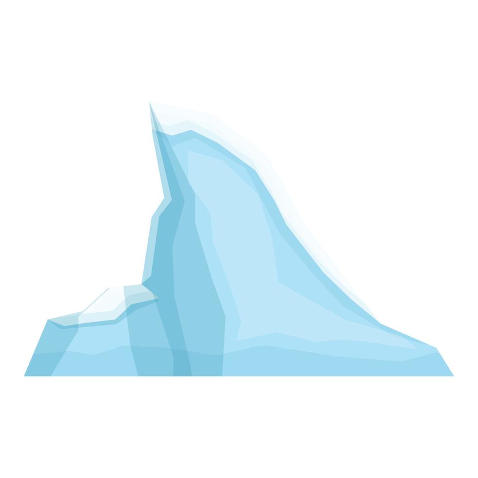 vector de dibujos animados de icono de hielo submarino. glaciar ártico