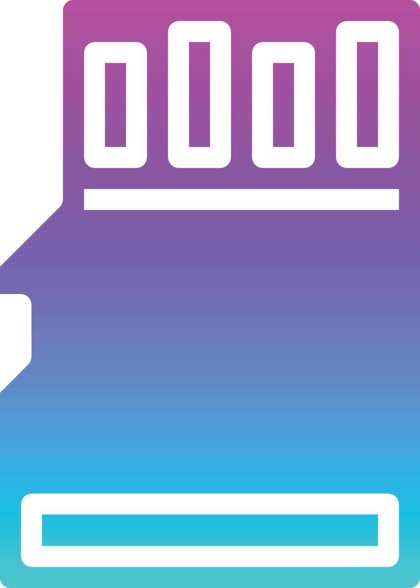 sd card micro memory computer accessory - gradient solid icon 14347927 ...