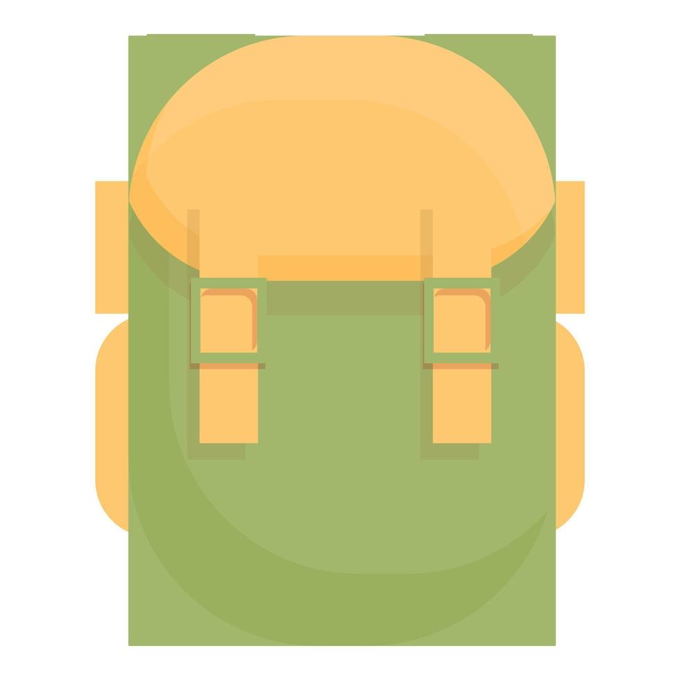School backpack icon cartoon vector. Bag back vector