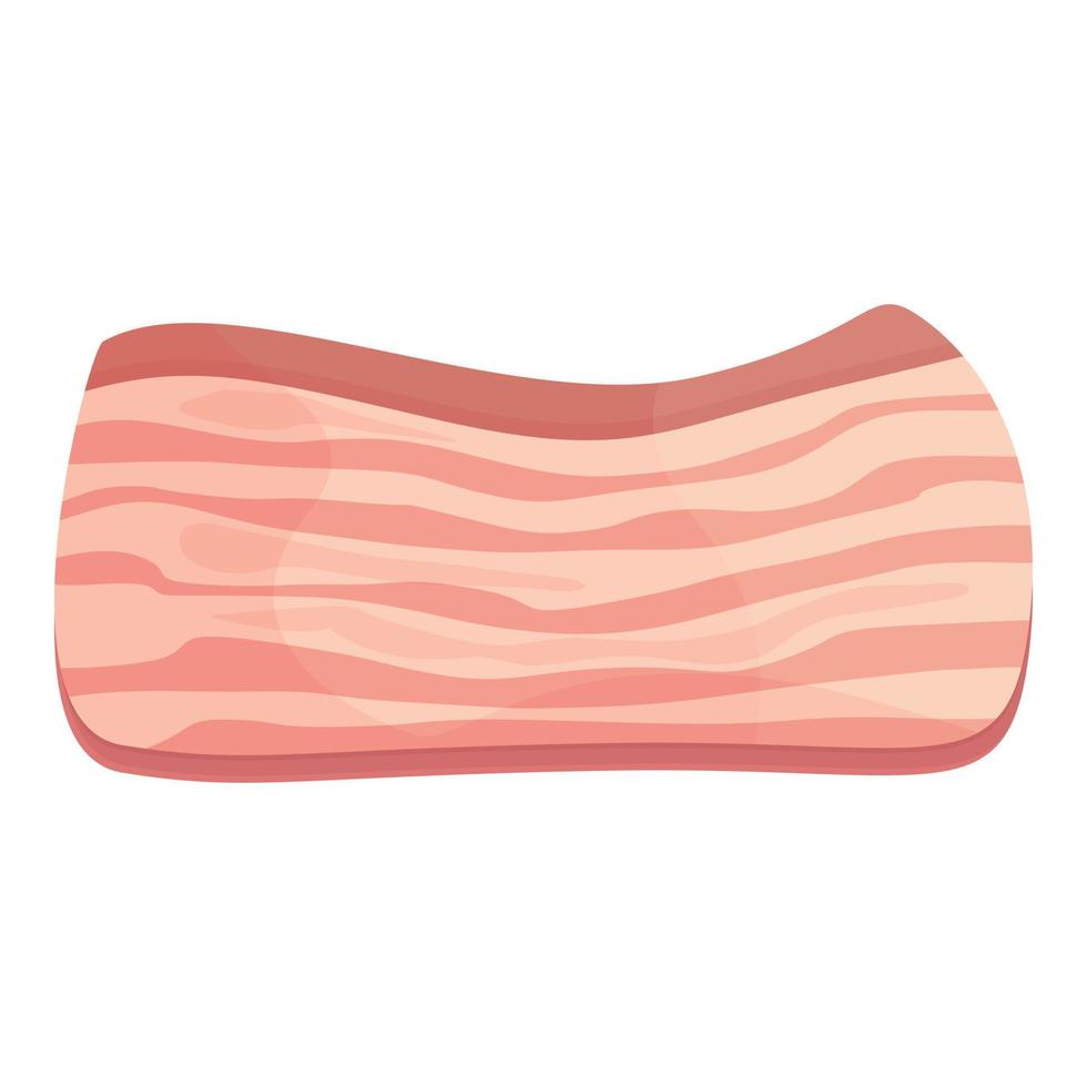 Lard icon cartoon vector. Pork meat vector