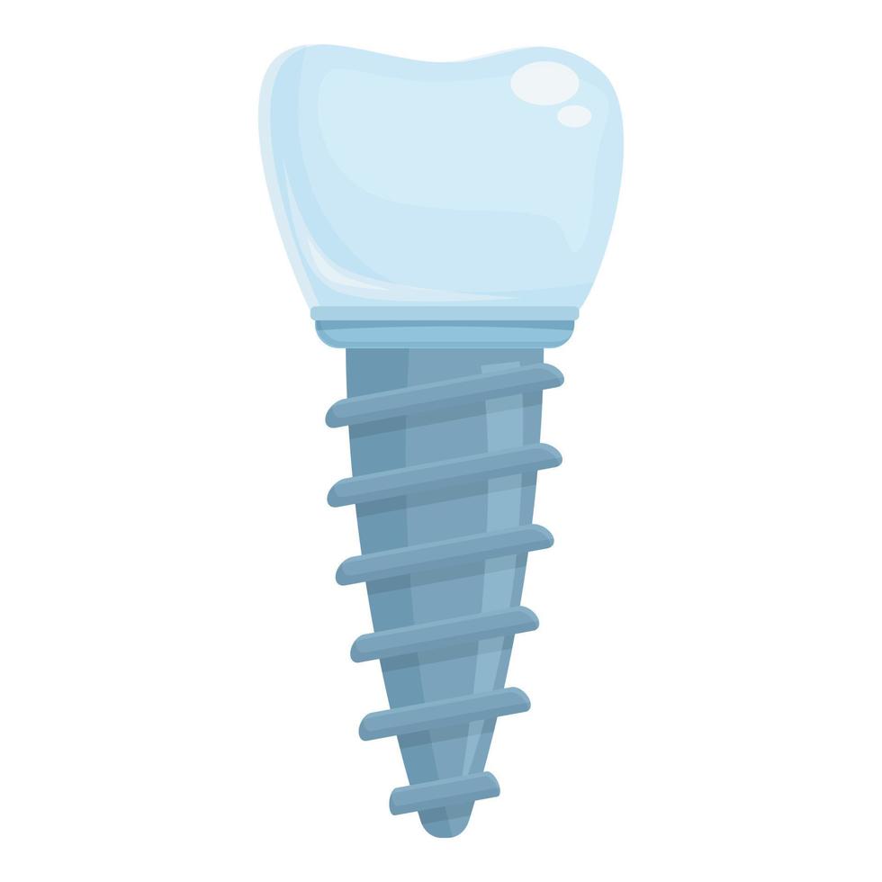 Surgery dental implant icon cartoon vector. Oral tooth vector