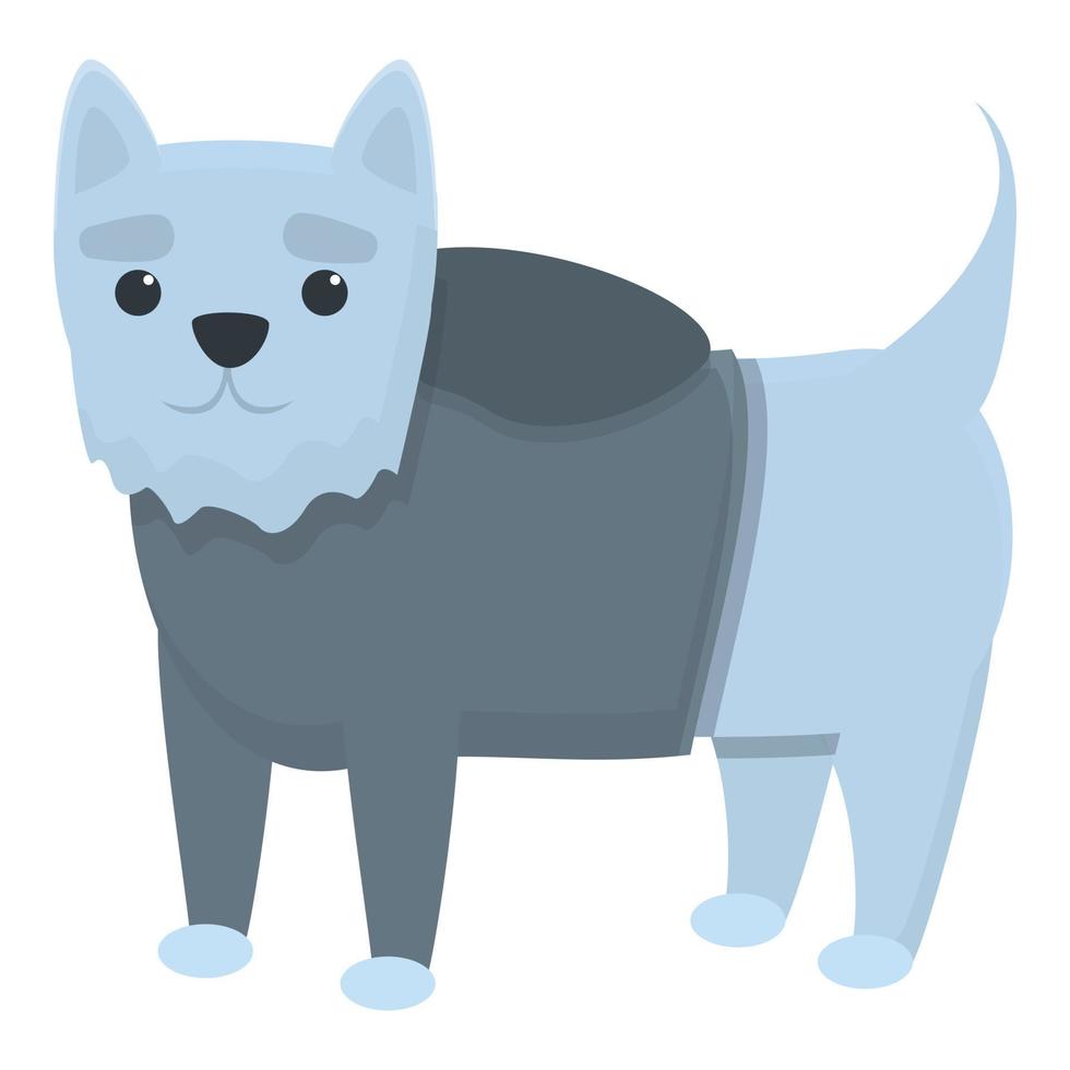 Canine dog clothes icon, cartoon style vector