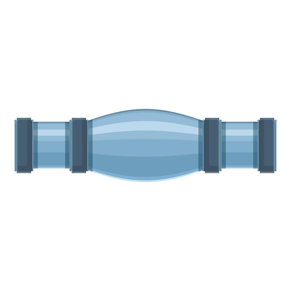 Gas pipe icon, cartoon style vector