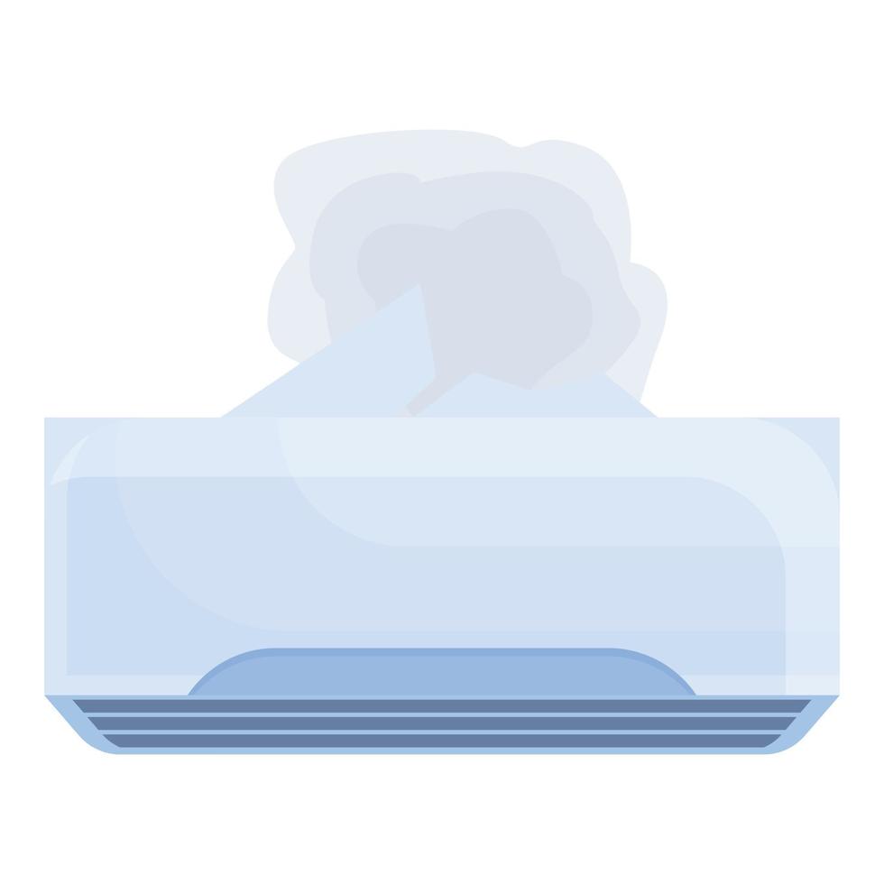 Wall air conditioner broken icon cartoon vector. Building cooling vector