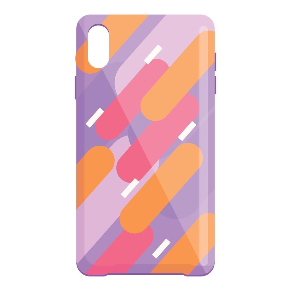 Modern abstract phone cover icon cartoon vector. Smartphone case vector