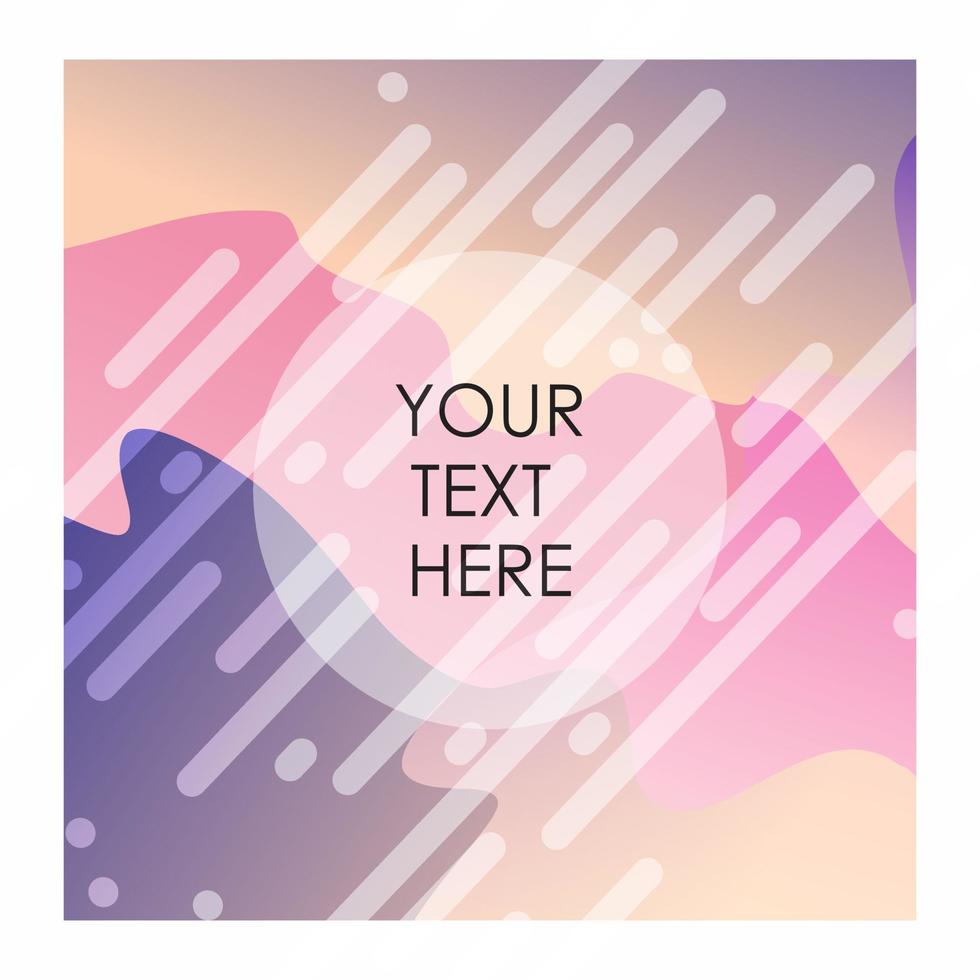 Colorful background with typography vector