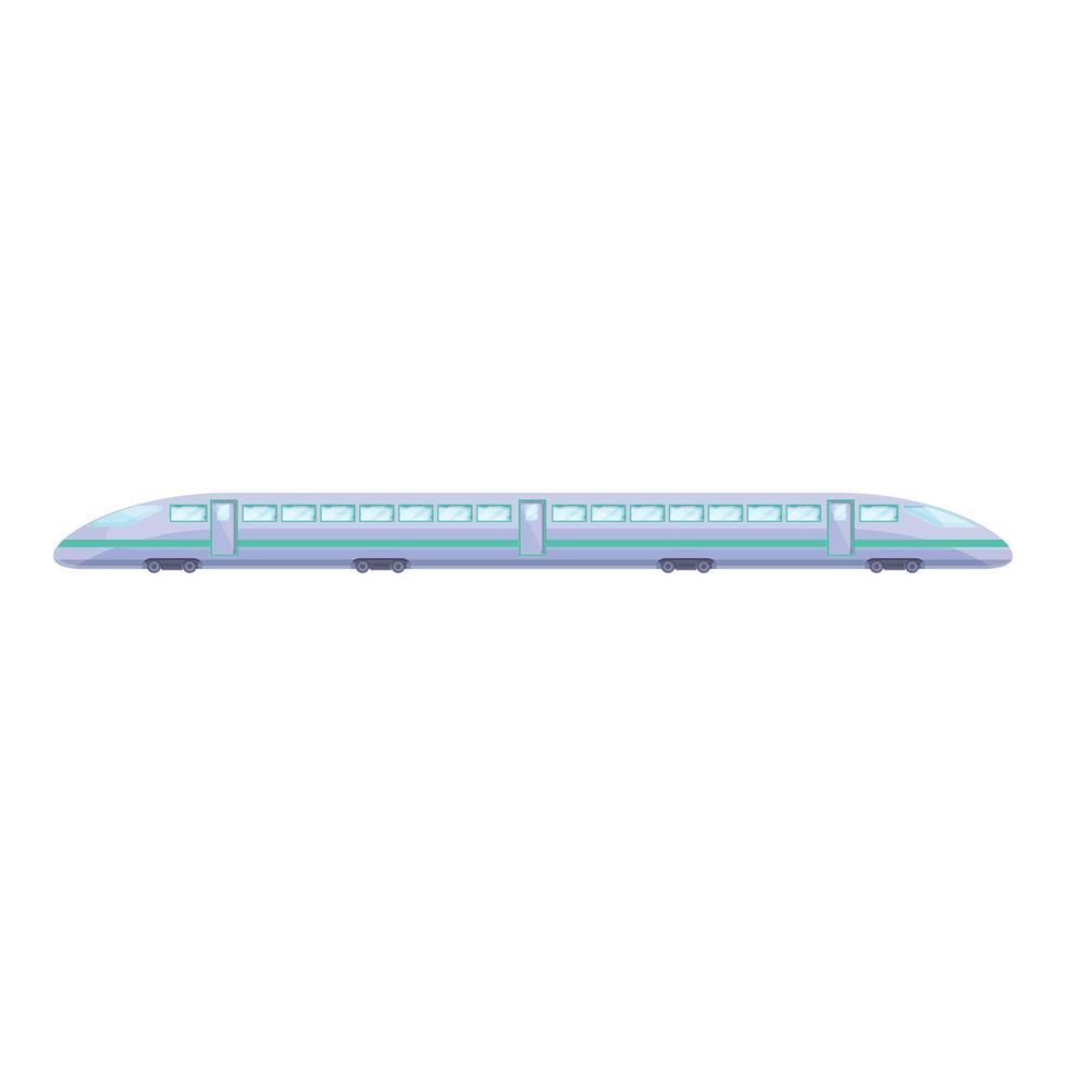 Fast express train icon, cartoon style vector