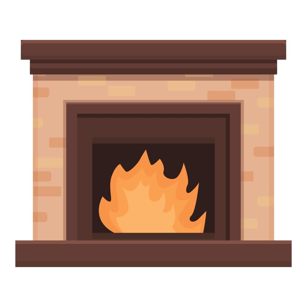 vector de dibujos animados de icono de horno de café. estufa de fuego