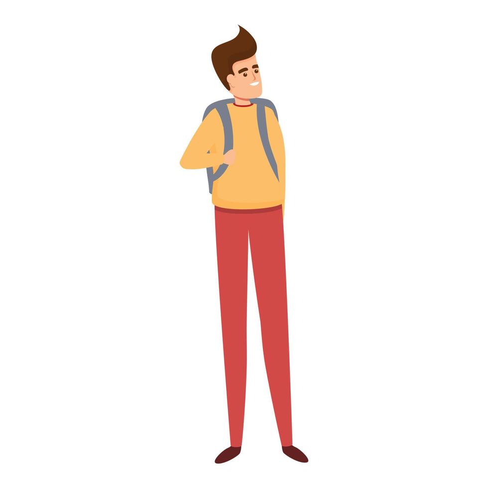 Modern school uniform icon, cartoon style vector