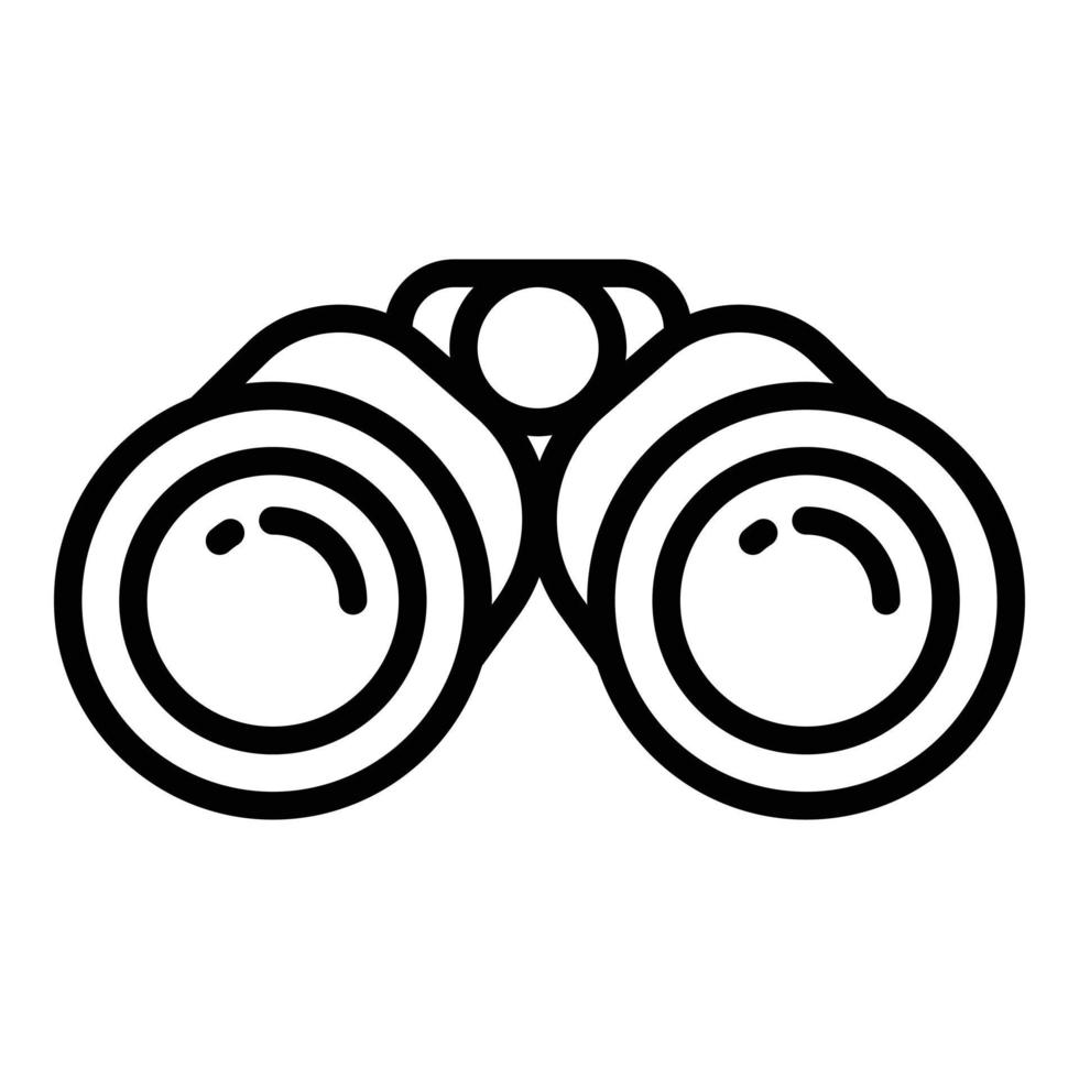 Discovery binoculars icon, outline style vector