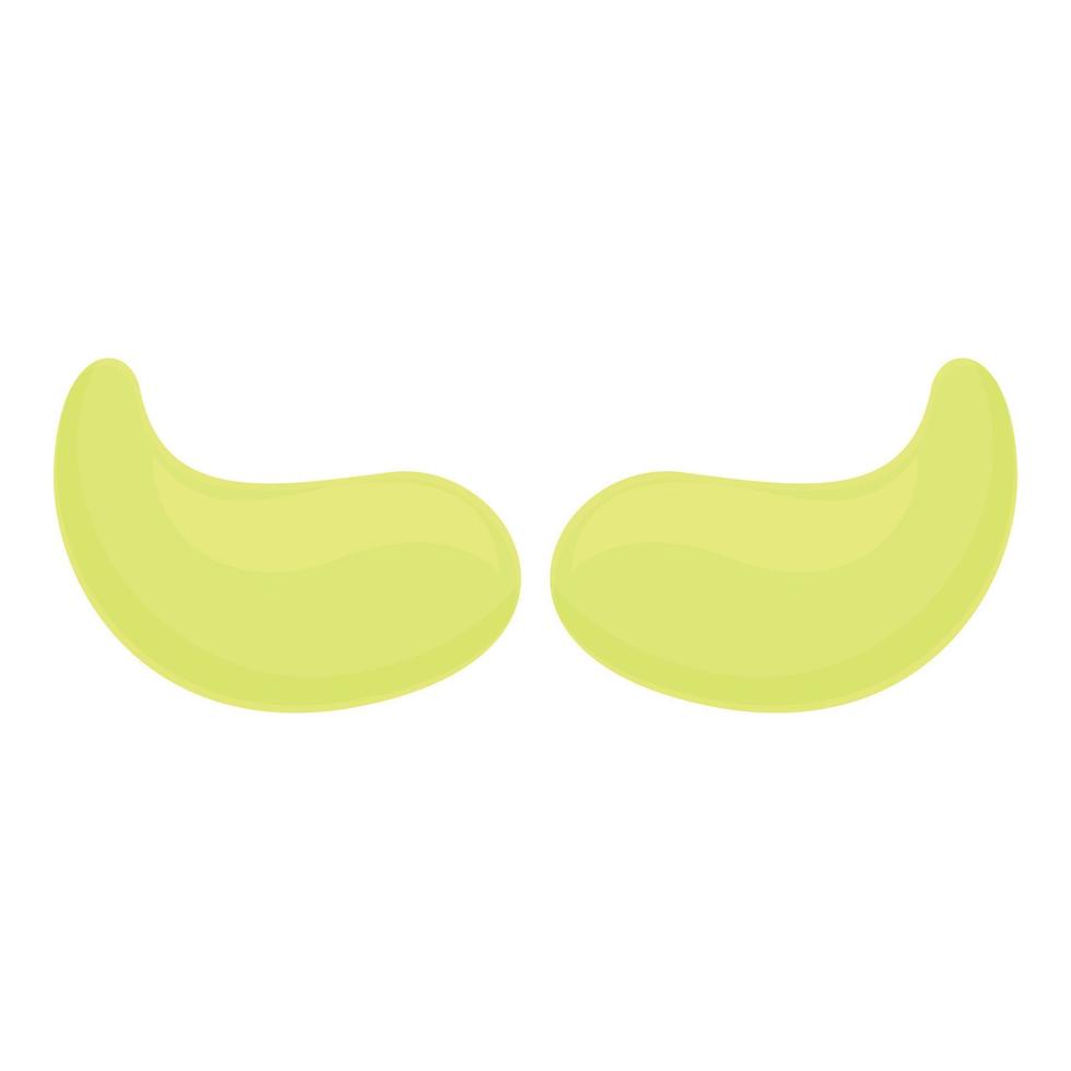 Lime eye patch icon cartoon vector. Mask face vector