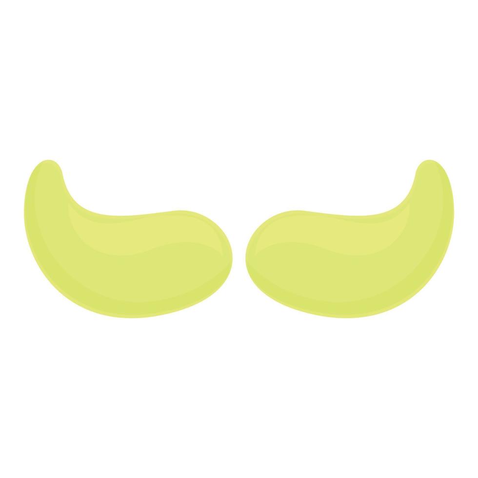 Lime eye patch icon cartoon vector. Mask face vector