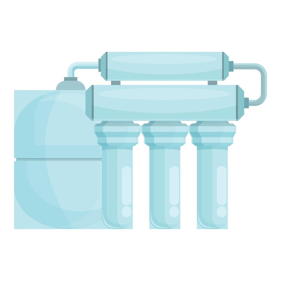 Osmosis membrane system icon cartoon vector. Water filter vector