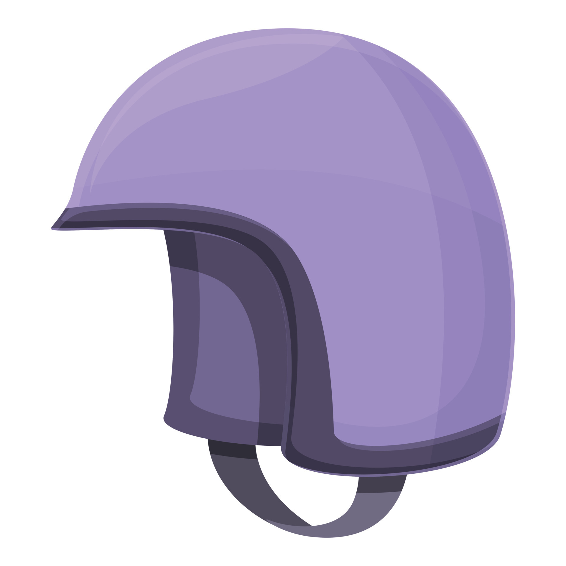 Open bike helmet icon cartoon vector. Biker equipment 14348576 Vector