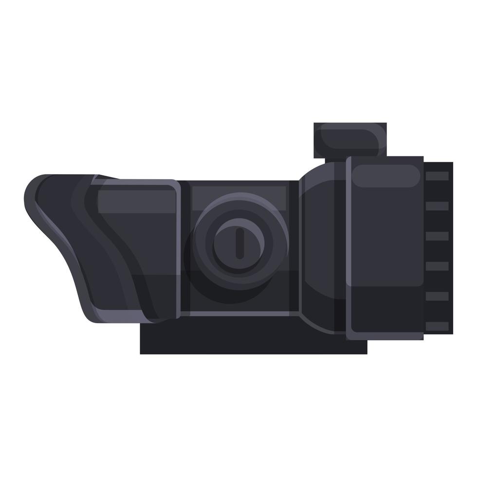 Sniper telescopic sight icon, cartoon style vector