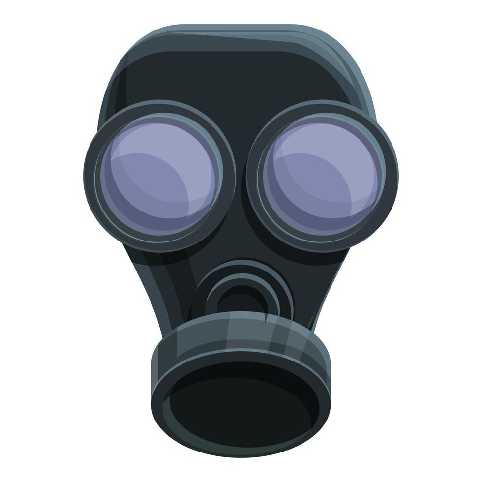 Air gas mask icon, cartoon style vector