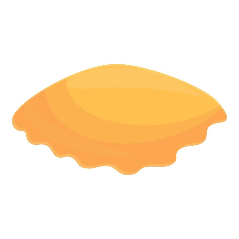 icono tradicional de ravioli, estilo de dibujos animados vector