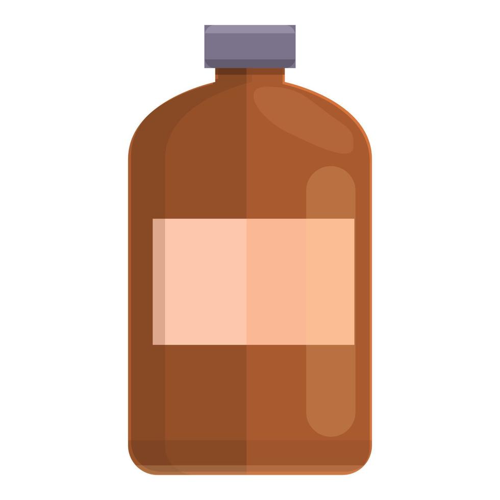 Shampoo bottle icon, cartoon style vector