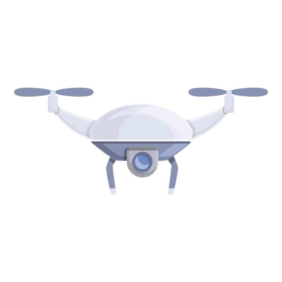 Drone vr camera icon, cartoon style vector