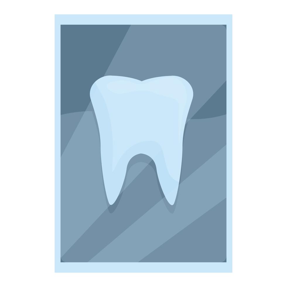 Xray tooth scan icon cartoon vector. Dentist scanner vector