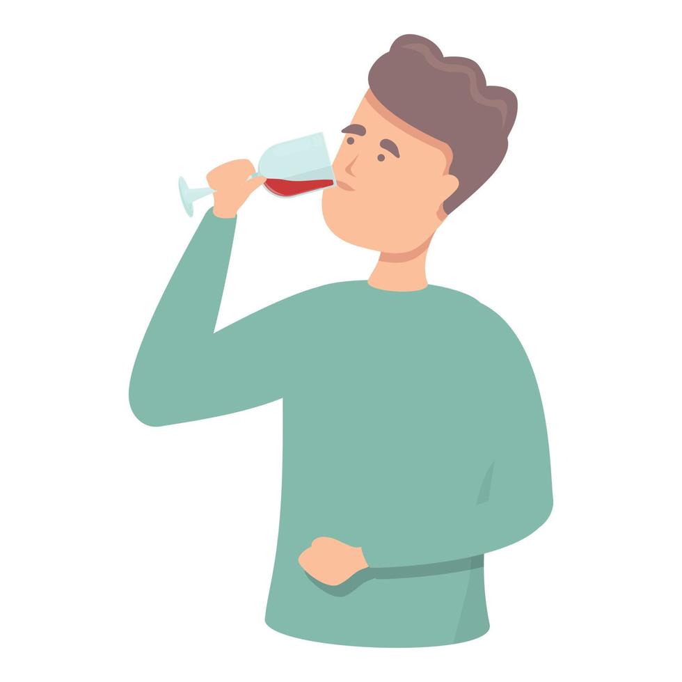Drink wine glass icon cartoon vector. Alcohol bottle vector