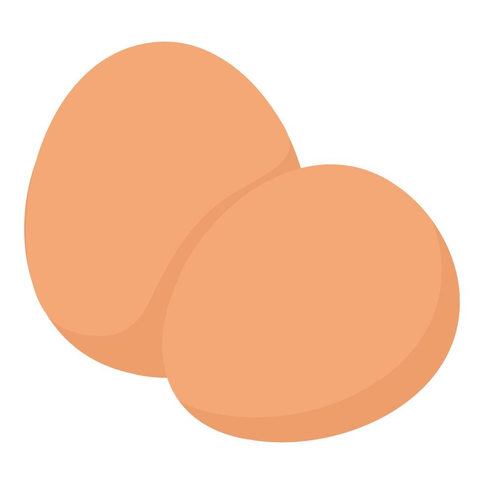 Chicken eggs icon, isometric style vector