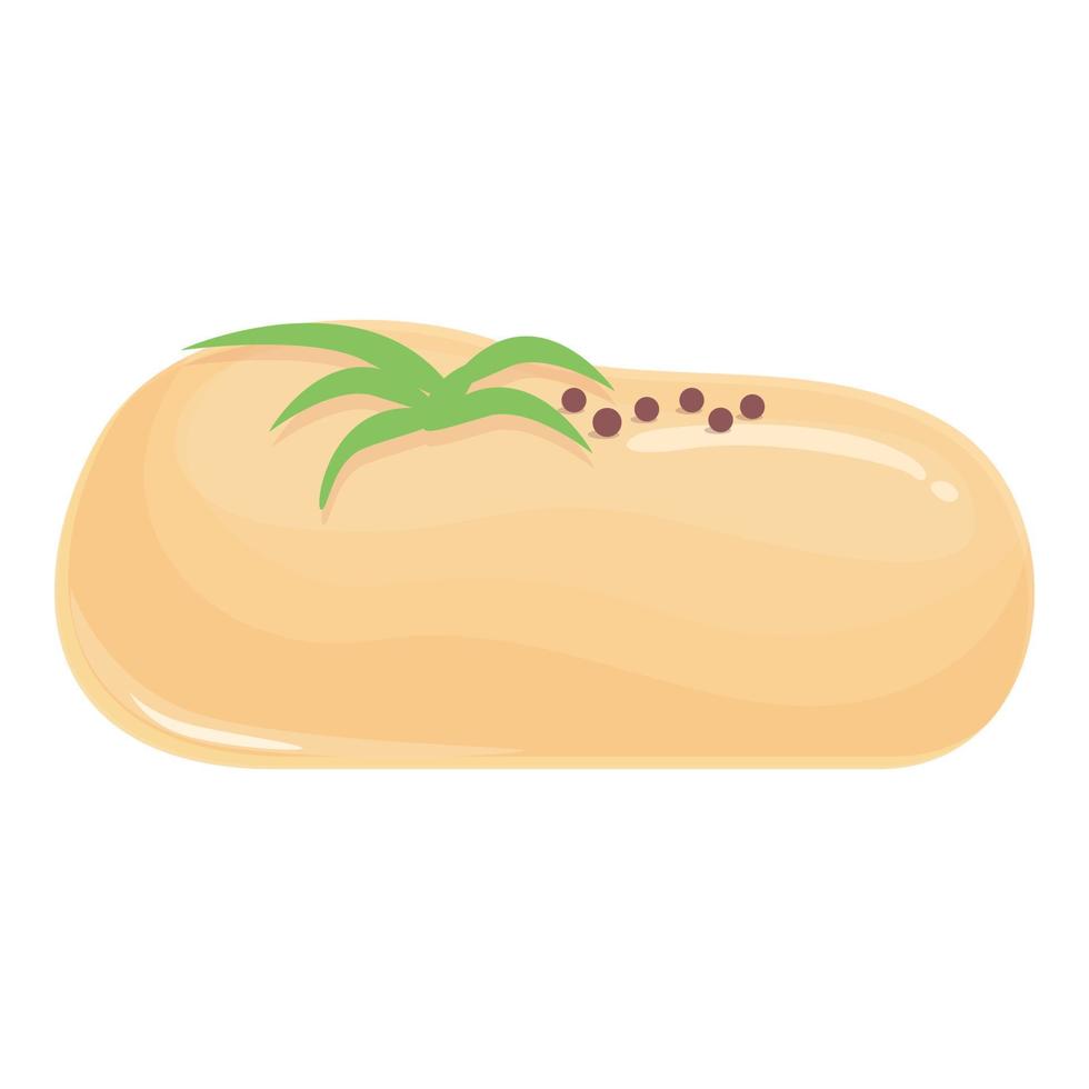 Foie gras food icon cartoon vector. Goose meat vector