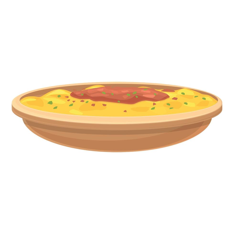 German cuisine icon cartoon vector. Pork baumkuchen vector