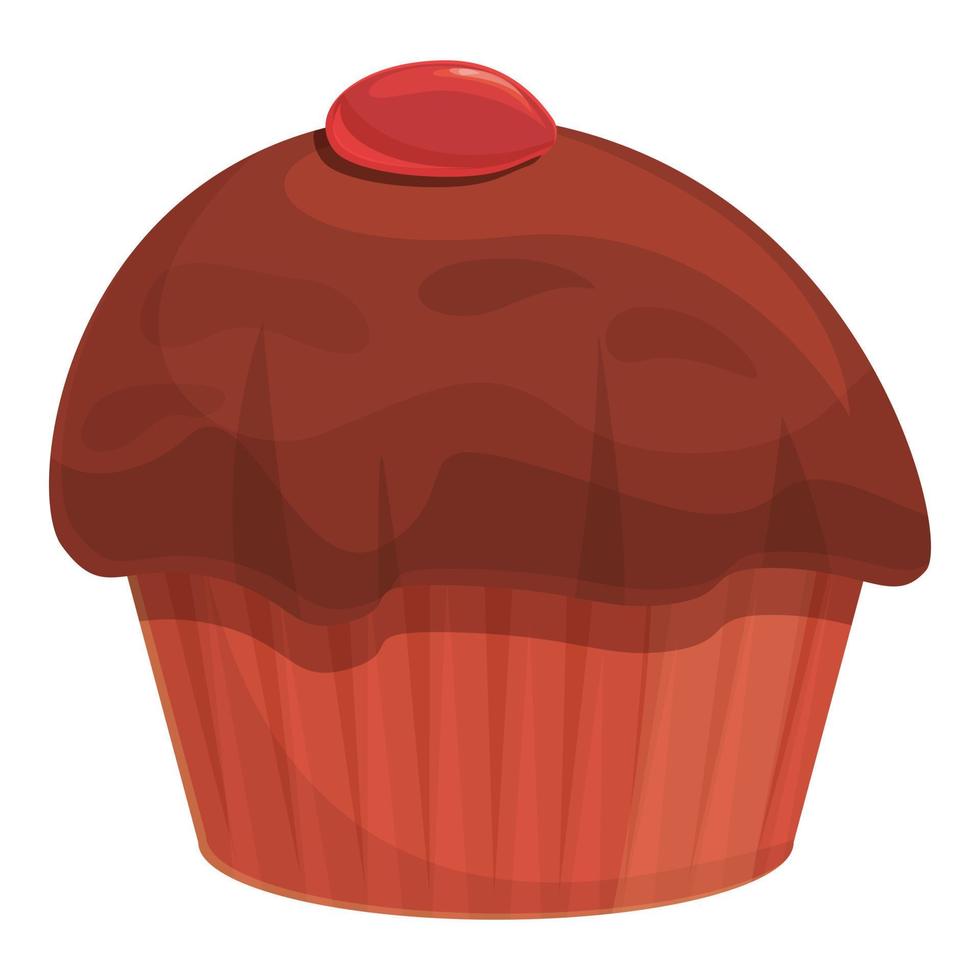 icono de muffin de galletas, dibujos animados y estilo plano vector