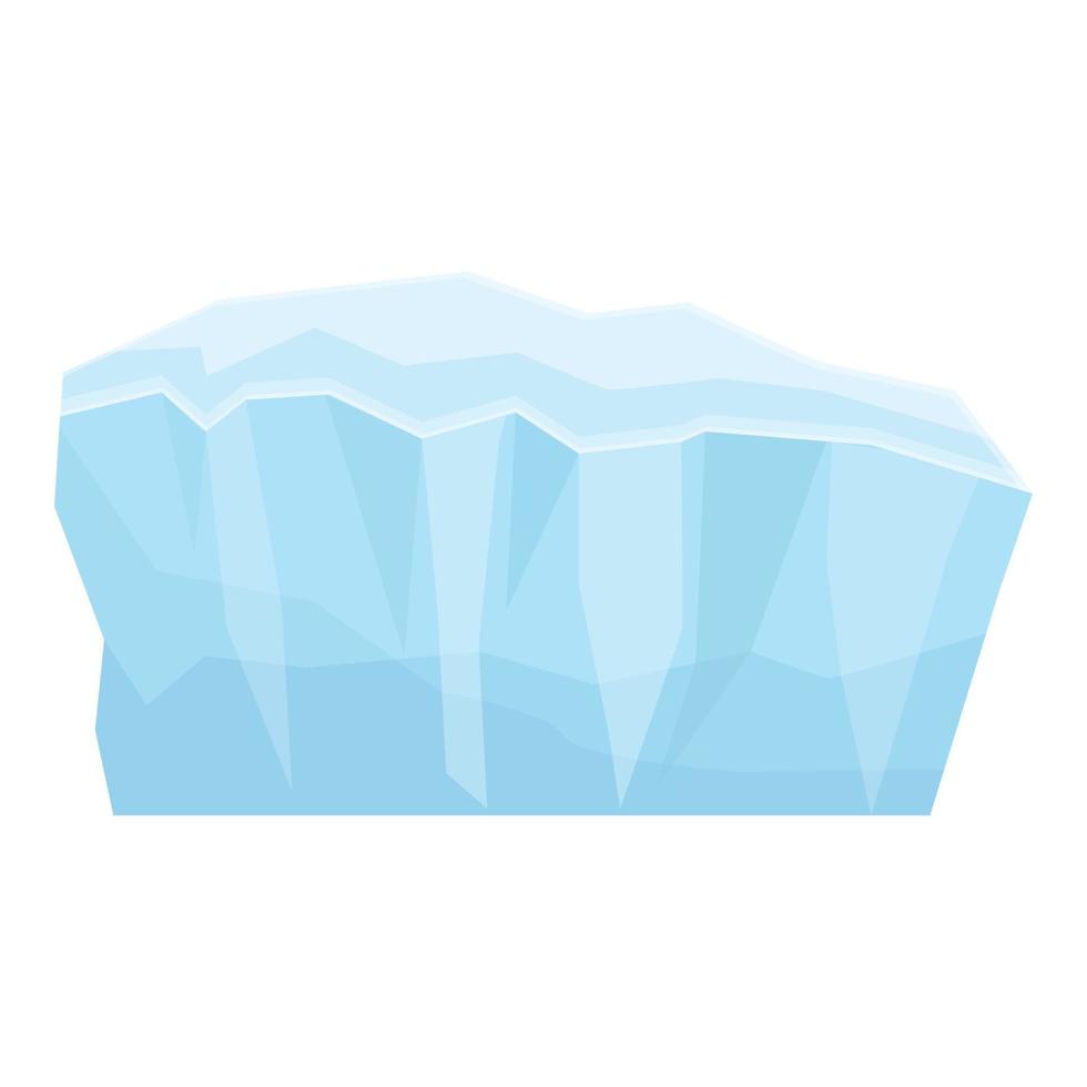 vector de dibujos animados de icono de hielo. glaciar ártico