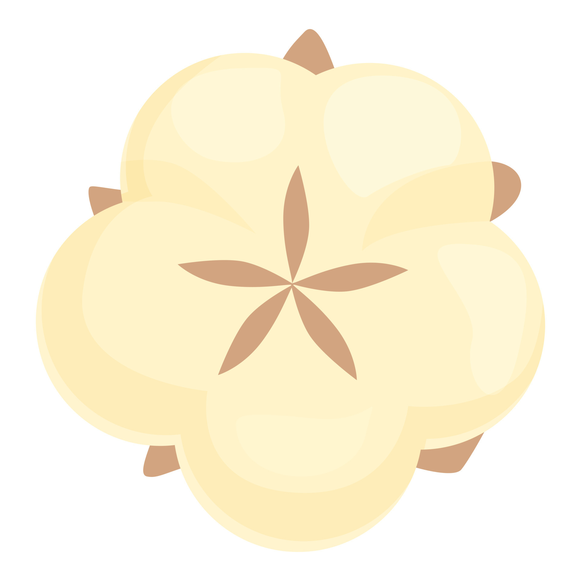 Cotton ball icon cartoon vector. Organic plant 14349070 Vector Art at