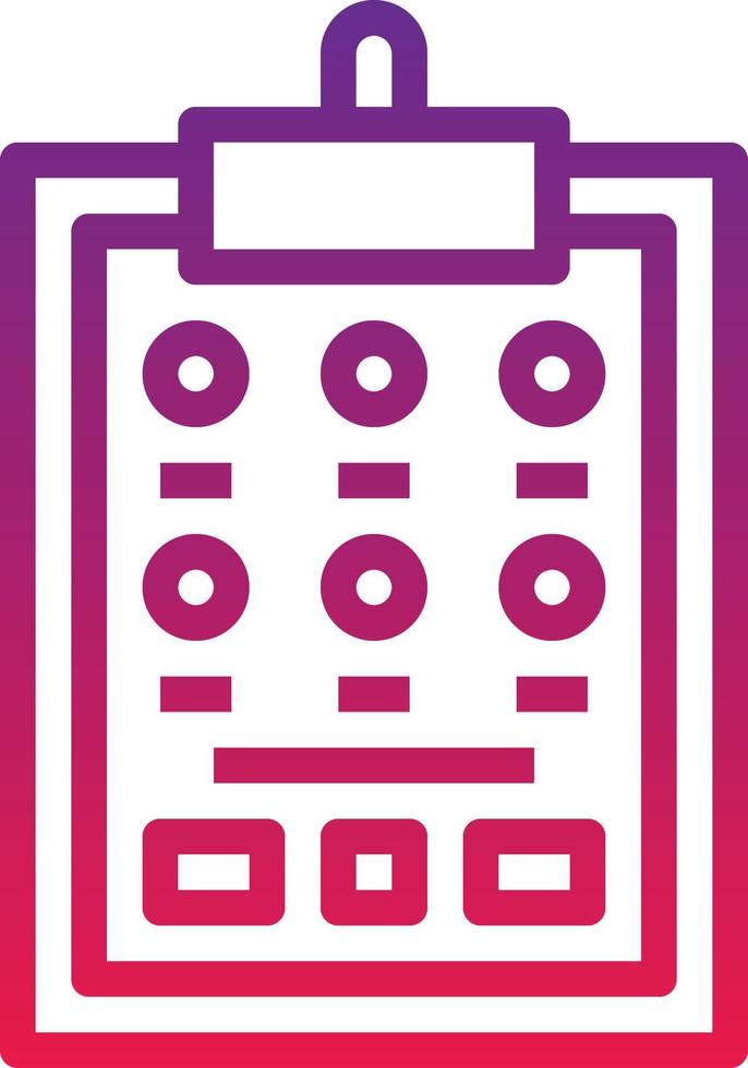 menu coffee cafe list - gradient icon vector