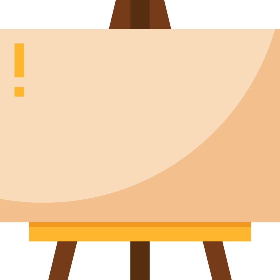 canvas draw paint creative - flat icon vector