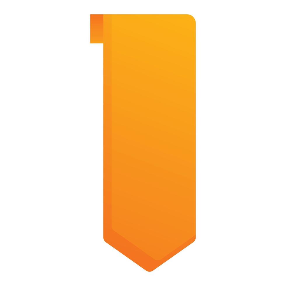 Bookmark for business icon, cartoon style vector