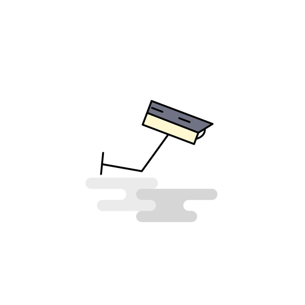 Flat CCTV Icon Vector