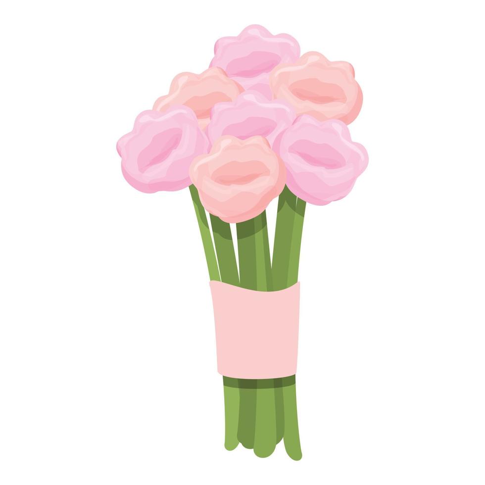 Bouquet icon cartoon vector. Flower bunch vector