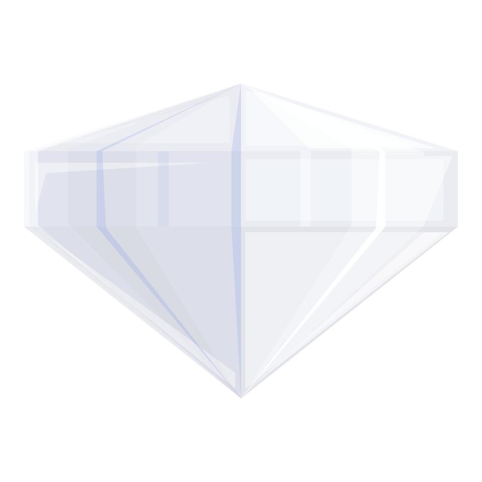 First class travel diamond icon, cartoon style vector