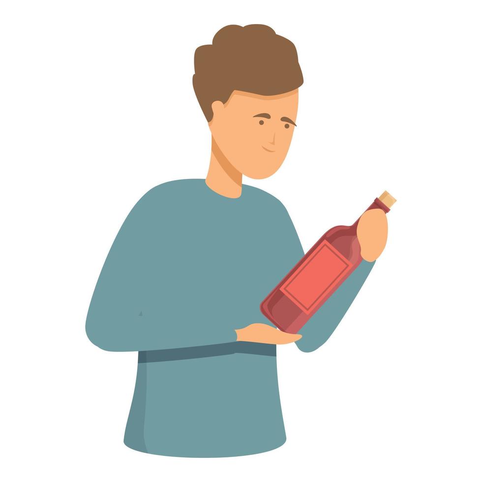 Sommelier icon cartoon vector. Glass alcohol vector