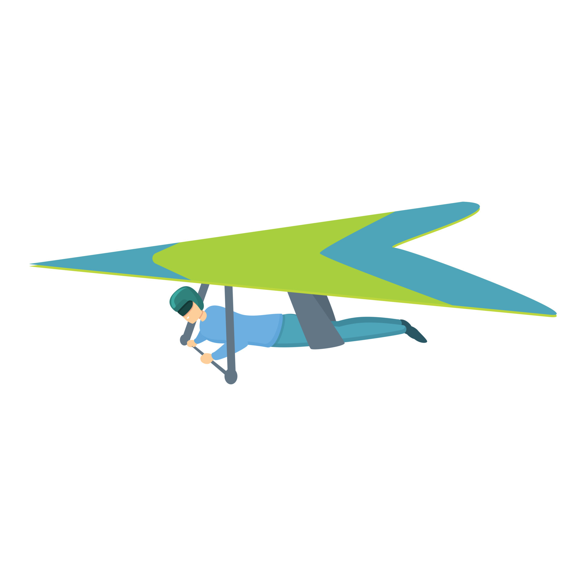Wing hang glider icon, cartoon style 14349457 Vector Art at Vecteezy