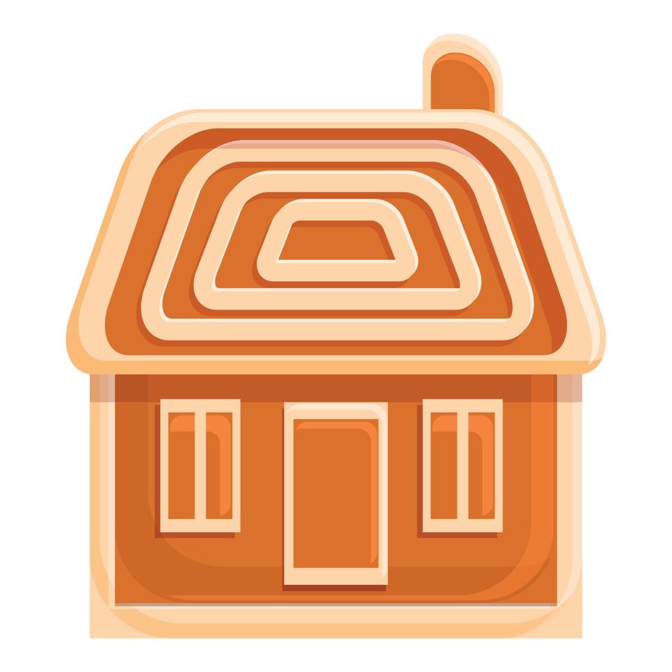 Party gingerbread icon, cartoon style vector