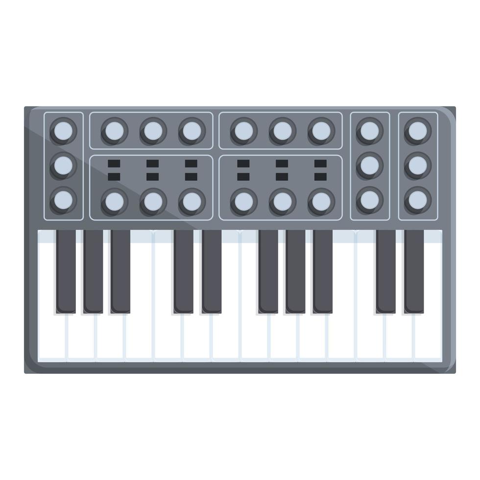 Acid synthesizer icon cartoon vector. Dj music vector